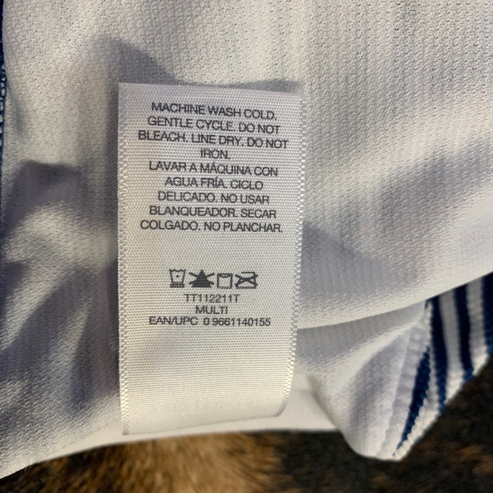 Time and Tru size Large (12-14) blue and white striped bikini top - Picture 3 of 7